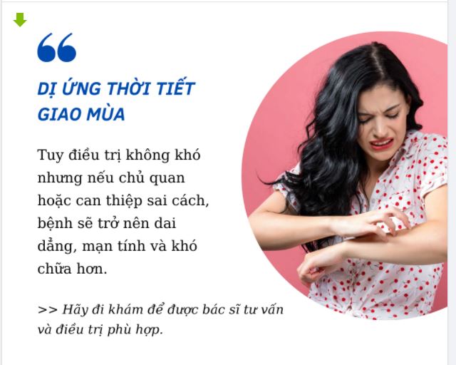 BẬT MÍ CÁCH CHỮA DỊ ỨNG THỜI TIẾT HIỆU QUẢ TẠI NHÀ