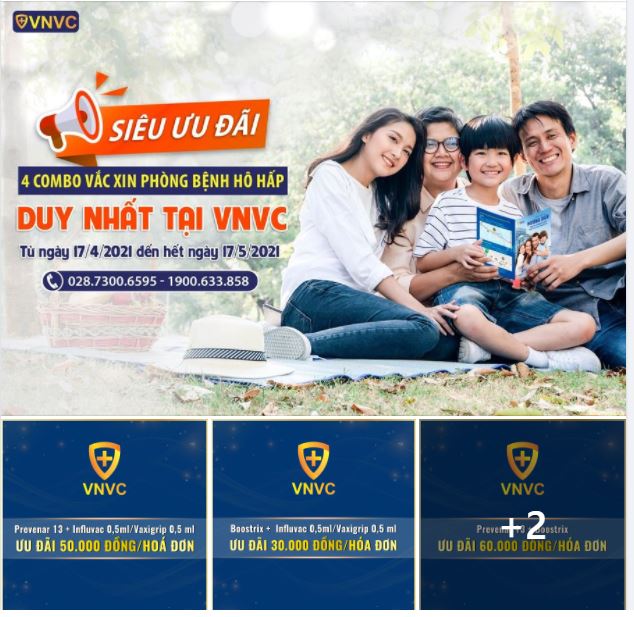 CHƯA TỪNG CÓ - ƯU ĐÃI 04 COMBO PHÒNG BỆNH HÔ HẤP