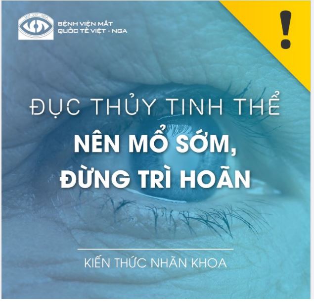 ĐỤC THỦY TINH THỂ: NÊN PHẪU THUẬT SỚM, ĐỪNG TRÌ HOÃN
