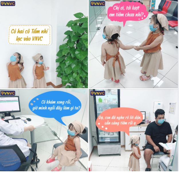 VNVC NGUYỄN THÁI HỌC XUẤT HIỆN “HAI CÔ TẤM NHÍ” SIÊU YÊU!