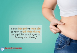Béo phì có phải nguyên nhân gây tiểu đường hay không? - Bệnh viện Nội Tiết Trung ương