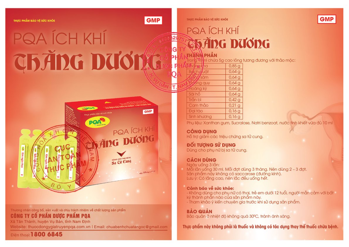 Sản phẩm được cấp phép lưu hành toàn quốc